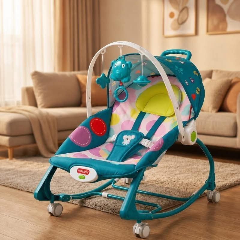 4-in-1 Baby Rocker for Better Sleep, Safe Play & Everyday Comfort