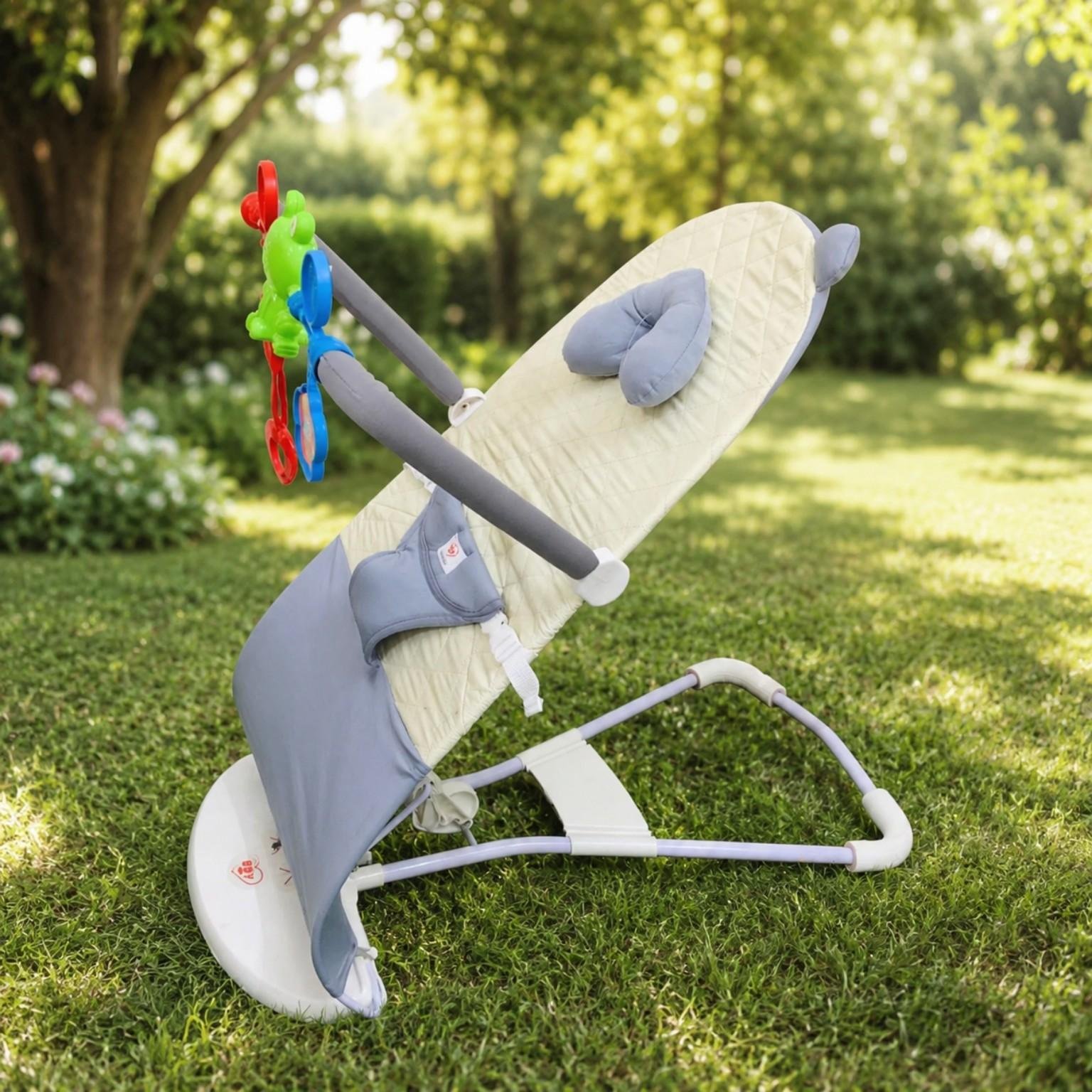 Baby Bouncer with Music & Toys for Better Sleep & Happy Playtime