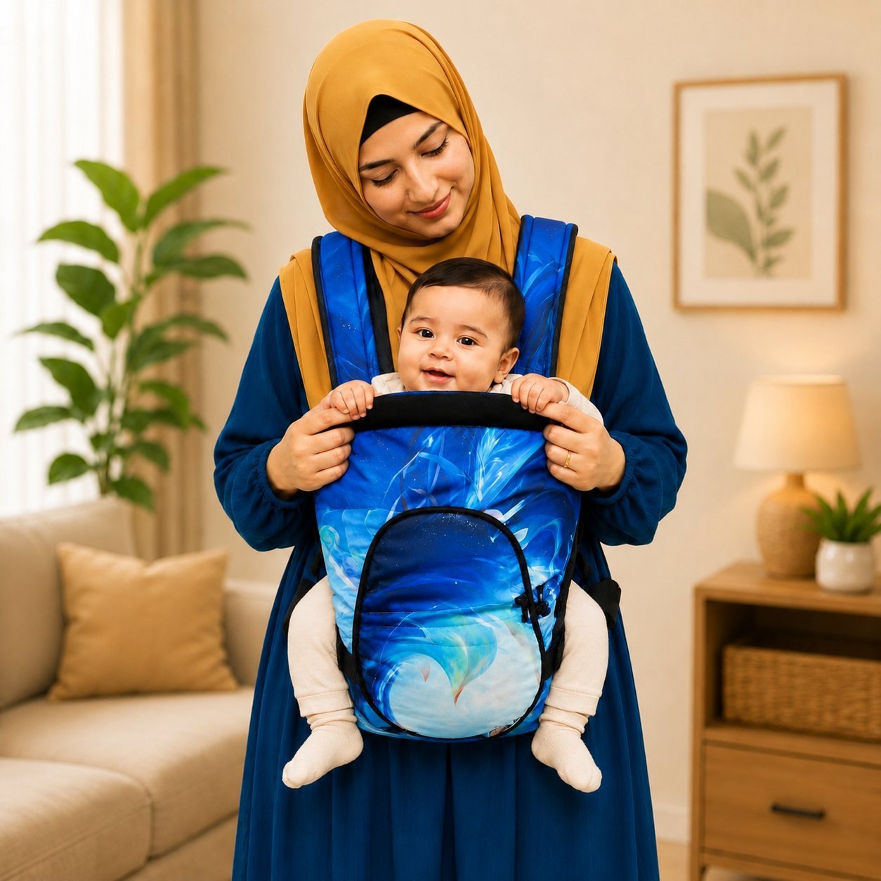 Premium Ergonomic Baby Carrier for Safe, Comfortable & Hands-Free Parenting With Different Colour