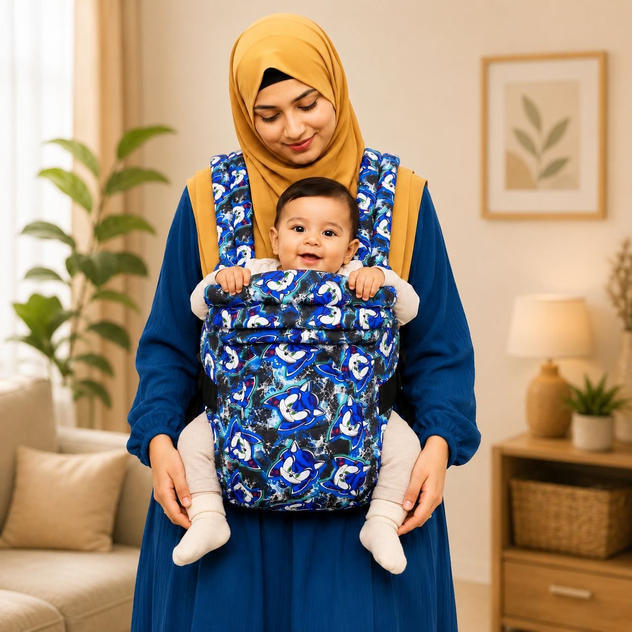 Premium Ergonomic Baby Carrier for Safe, Comfortable & Hands-Free Parenting With Different Colour