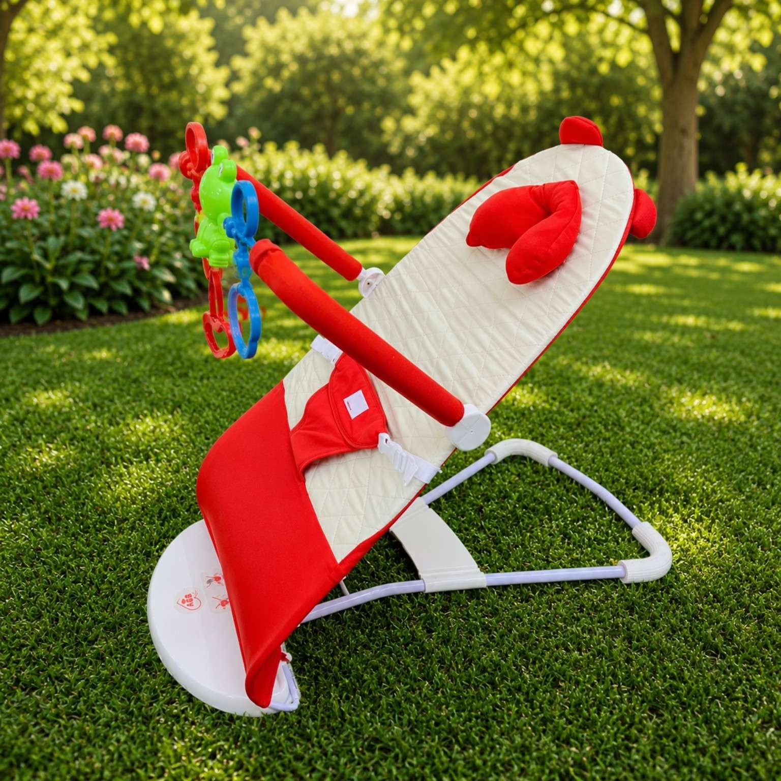 Baby Bouncer with Music & Toys for Better Sleep & Happy Playtime