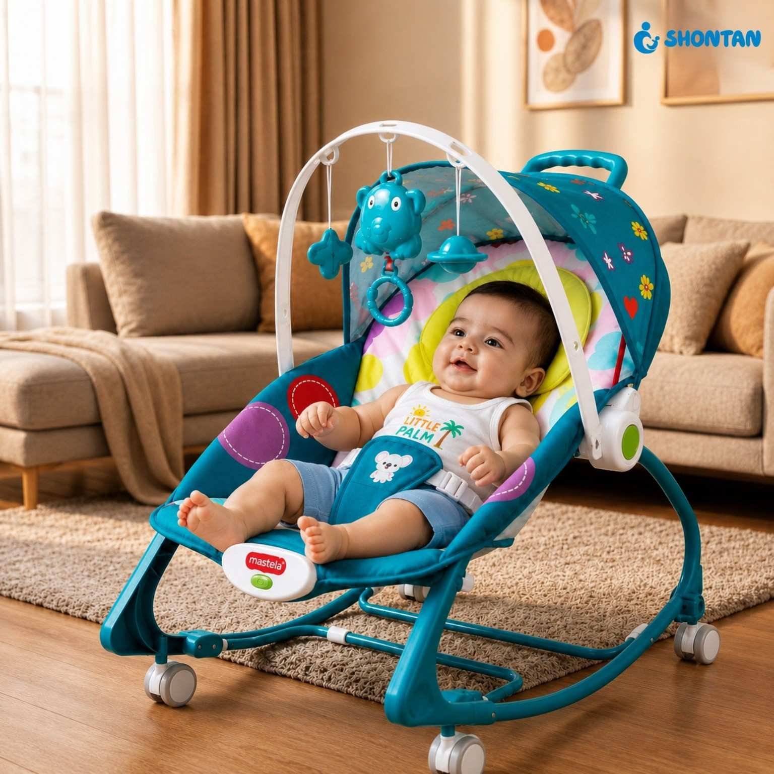 4-in-1 Baby Rocker for Better Sleep, Safe Play & Everyday Comfort