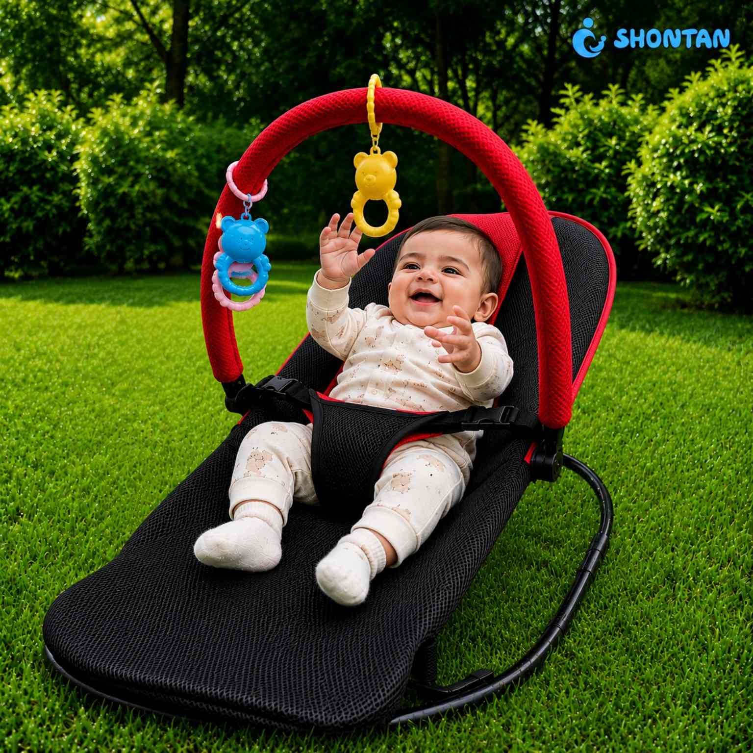 Luxury Love Baby Rocking Chair for Calm, Comfort & Happy Play